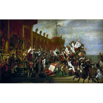 РЕПРОДУКЦИИ НА КАРТИНИ Клетвата на армията след разпределението на орлите на Марсово поле (1810)